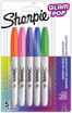 Picture of SHARPIE FINE GLAM POP PERMANENT MARKERS - 5 PACK
